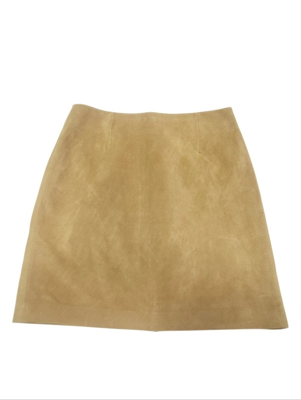 Suede Leather Skirt Size 6 Tan Western Bohemian Classic A-line Lined Cowgirl